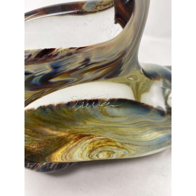 Price reduced $400. Now only $790! Very cute Murano Glass Cat created by one of Murano's top Glass Masters. Made using...