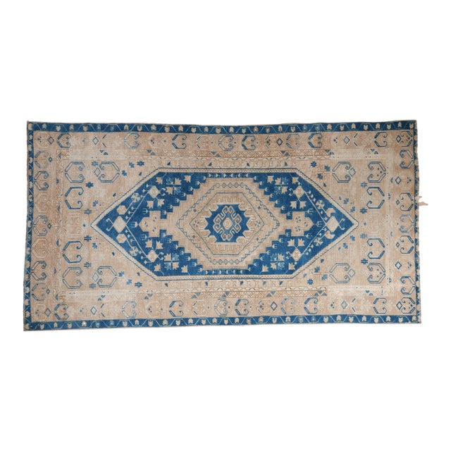 Vintage Distressed Oushak Rug Runner - 3'8" x 6'11" For Sale