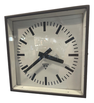 Small Vintage Square Clock from Pragotron, 1970