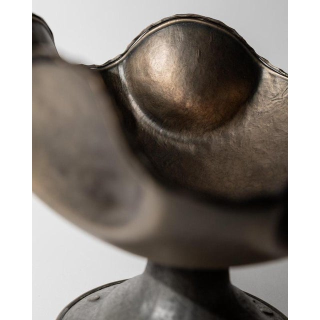 Vintage Silver-Plated Copper Bowl, 1950s For Sale - Image 3 of 12