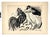 Walter Kalot, Fighting Cocks, 1956, Linocut For Sale - Image 9 of 10