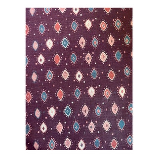 Peter Dunham Oona - Aubergine Sku: 111ona04 Linen Fabric 5 2/8 Yards For Sale