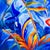 Scarlet Bloom, Tropical Cobalt - Tomoko Parry, C. 1990s For Sale - Image 4 of 10
