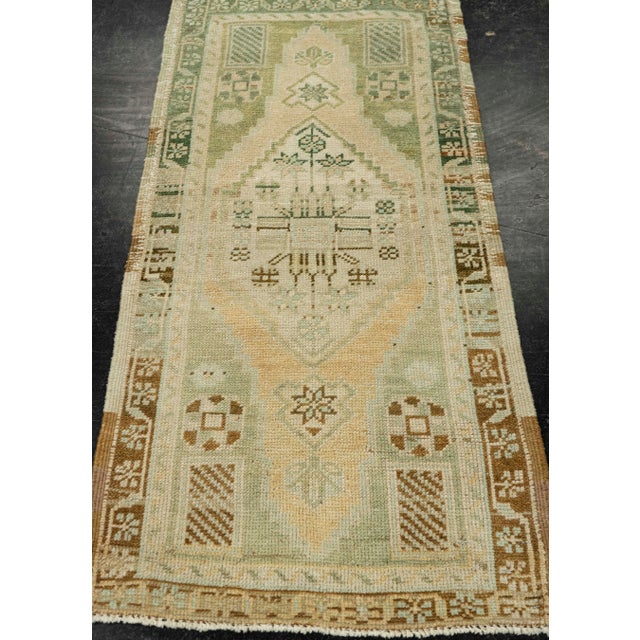Turkish Mini Rug Oriental Hand Knotted Vintage Rug 1'7" x 3'2" #21072 Explore a curated collection of hallway runners,...