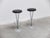 A lovely pair of modernist bar stools designed by Piet Hein during the 1960s. They feature a beautiful chromed steel frame...