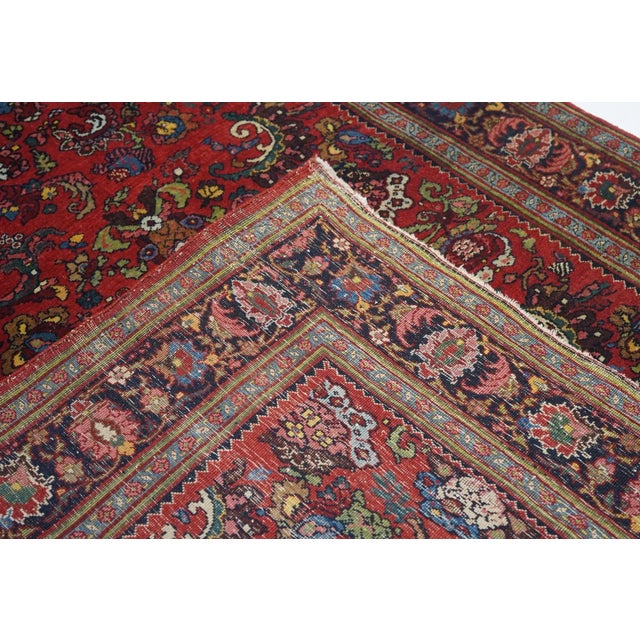 Antique Halvai Bijar Rug 4'7'' x 7'0'' For Sale - Image 4 of 12