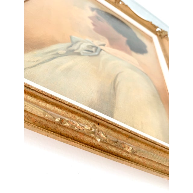 English School, Portrait of a Lady in Profile, 1800s, Oil on Canvas For Sale - Image 10 of 18