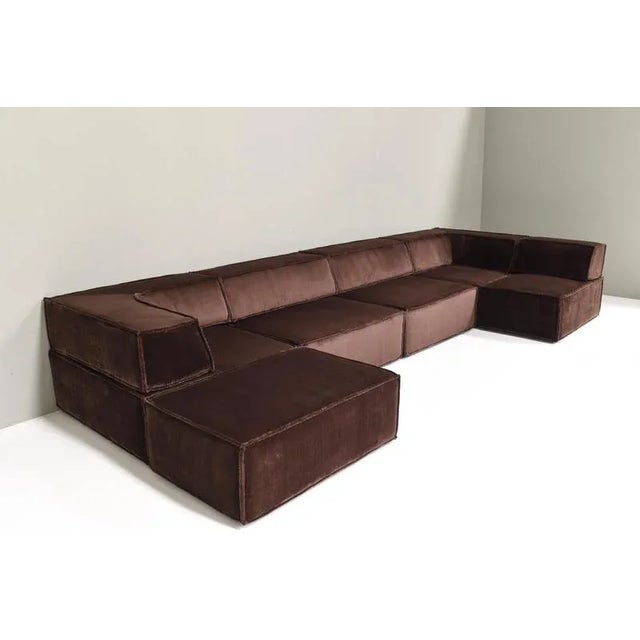 Chocolate Brown COR Trio Sectional Sofa, 1972, Set of 11 For Sale - Image 10 of 18
