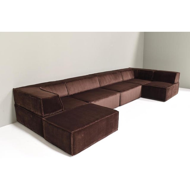 Chocolate Brown Cor Trio Sectional Sofa, Germany, Switzerland, 1972, Set of 11 For Sale - Image 10 of 18