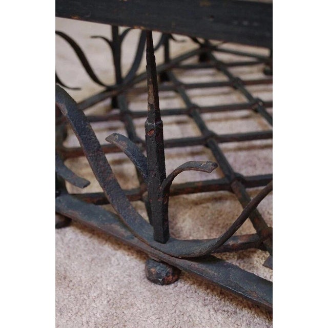 Early 20th Century Antique Mission Arts & Crafts Samuel Yellin Style Wrought Iron Coffee Table For Sale - Image 5 of 12