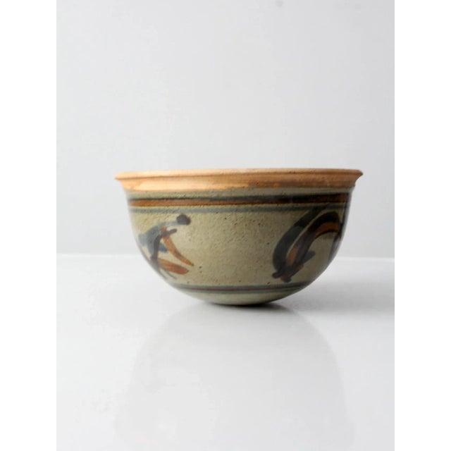 Vintage Studio Pottery Bowl For Sale - Image 4 of 10