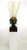Buddha-Form Mahogany and Black Lacquer Sculpture on White Lucite Pedestal For Sale - Image 4 of 10