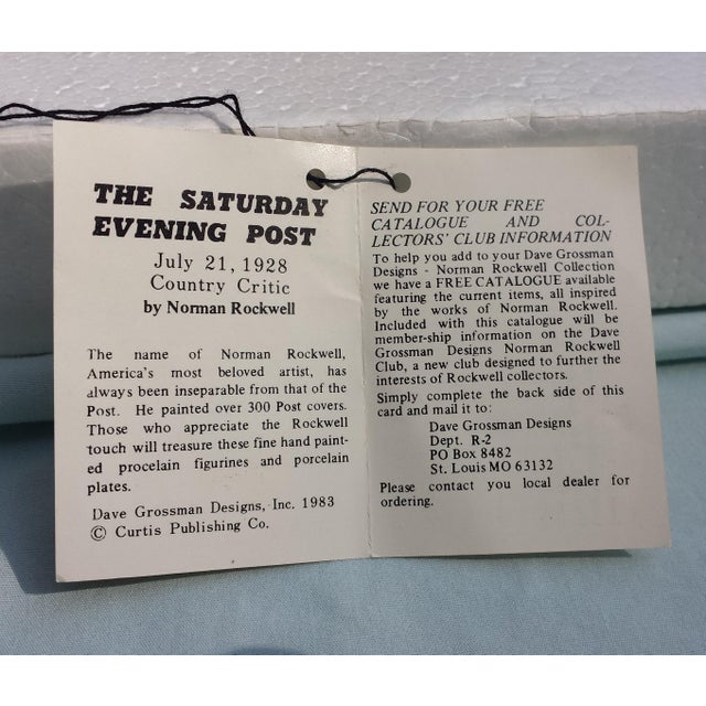 Late 20th Century Norman Rockwell Saturday Evening Post Cover Collection "Country Critic" Style Nr-43 Circa 1983 For Sale - Image 5 of 11