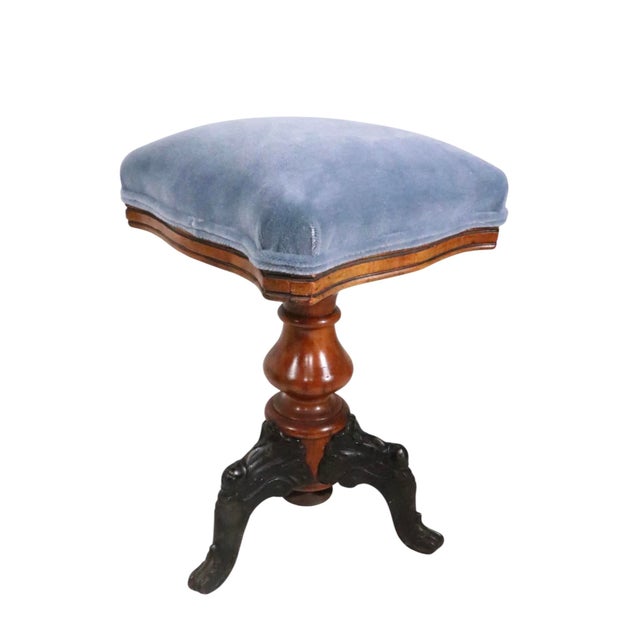 19th Century Adjustable Victorian Organ Stool For Sale - Image 10 of 11