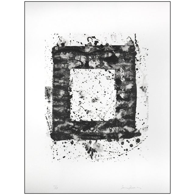 Abstract Late 20th Century Untitled l.179; Sf 199 Abstract Black Lithograph Sam Francis For Sale - Image 3 of 7