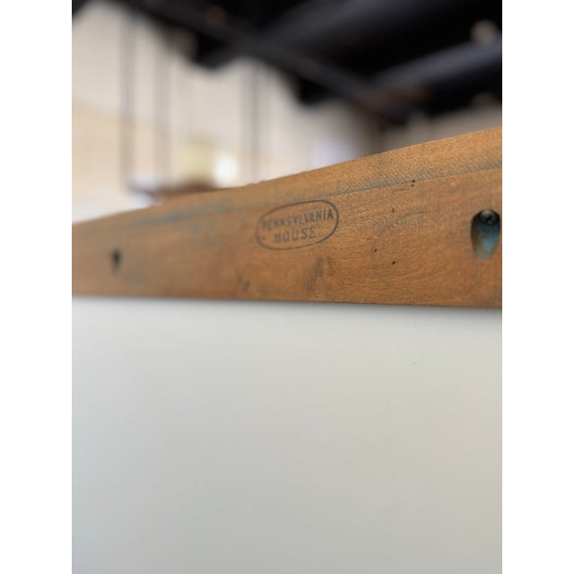 Wood Vintage Pennsylvania House Corner Desk With Bookcase/Hutch For Sale - Image 7 of 10