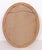 Glass Italian Mid Century Silver Leaf Oval Mirror For Sale - Image 7 of 13