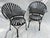 1960s Vintage Francois Carre Fan Back Garden Chairs - A Pair For Sale - Image 5 of 5