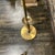 1960s Mid-Century Brass and Walnut Floor Lamp With Glass Shade For Sale - Image 5 of 10