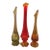 Vintage MCM Fenton *Hobnail Swung Glass Single Bud Vases-Set of 3 For Sale