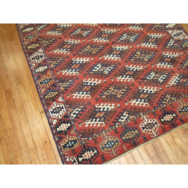 Tribal Antique Turkeman Tekke Rug For Sale In New York - Image 6 of 6