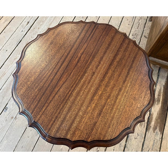 Vintage 1940s Piecrust Table For Sale - Image 12 of 12