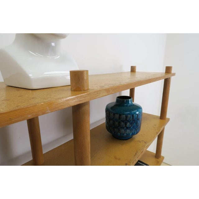 Brown Freestanding Oak Bookcase, Denmark, 1960 For Sale - Image 8 of 9