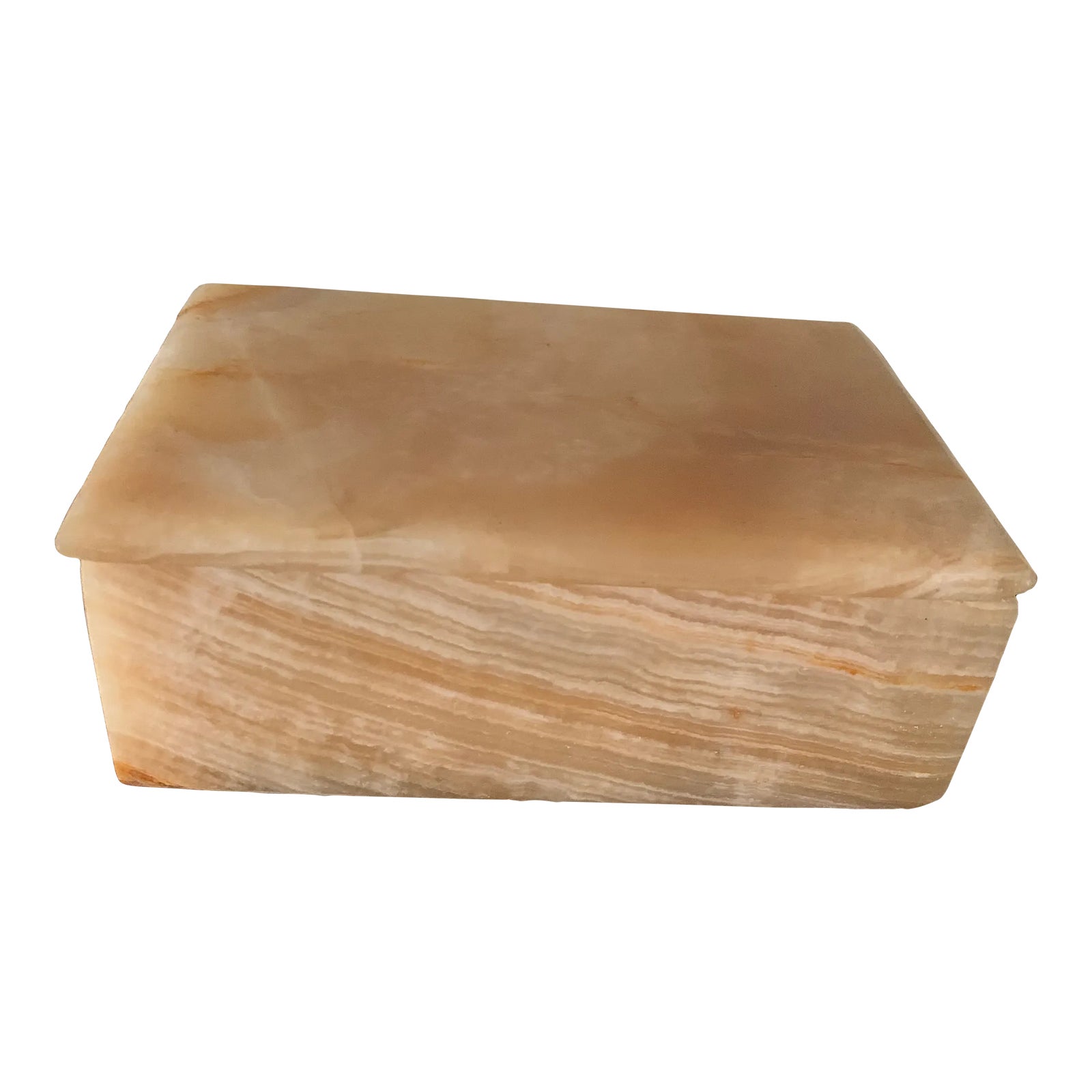 Vintage Mid-Century Onyx Marble Box | Chairish