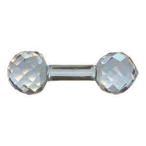 Vintage Large Faceted Crystal Knife / Spoon / Serving Utensil Rest