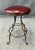 Charleston Forge Leather and Iron Stool For Sale - Image 4 of 12