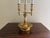 Metal Vintage French Regency Brass Bouillotte Lamp With Black Tole Shade For Sale - Image 7 of 13