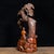 Wood Hand-Carved Boxwood Figure of a Monk Under a Pine Tree For Sale - Image 7 of 9