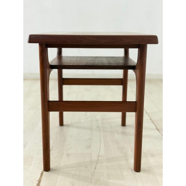 Brown Mid-Century Danish Side Table in Teak by Niels Bach, 1960s For Sale - Image 8 of 11