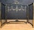 Brass Louis XVI Style Brass Three Panel Fireplace Screen For Sale - Image 8 of 9
