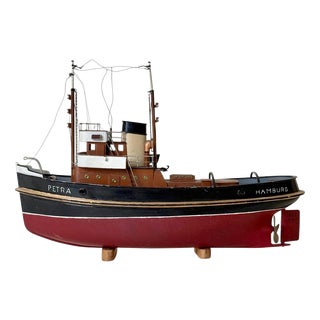 Hamburg Tugboat Petra Maritime Ship Model, Germany, 1957 For Sale
