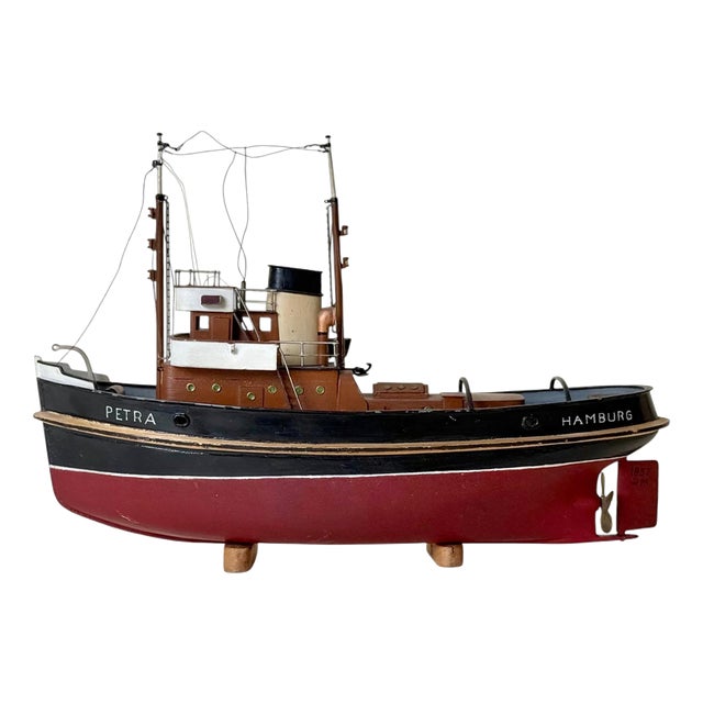 Hamburg Tugboat Petra Maritime Ship Model, Germany, 1957 For Sale