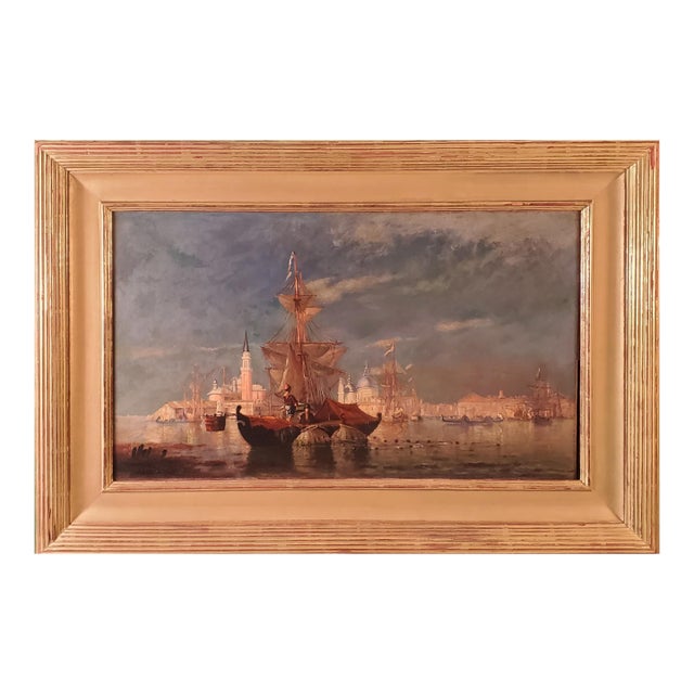 "Morning in Venice" Circa 1887, Signed by Walter Franklin Lansil (1846-1925) For Sale
