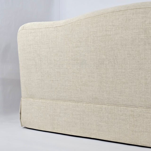 m.j. Design Consultants Custom Neutral Upholstered Sofa For Sale - Image 10 of 14