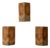 Swedish Sculptural Pine Wall Sconces, 1980s, Set of 3 For Sale