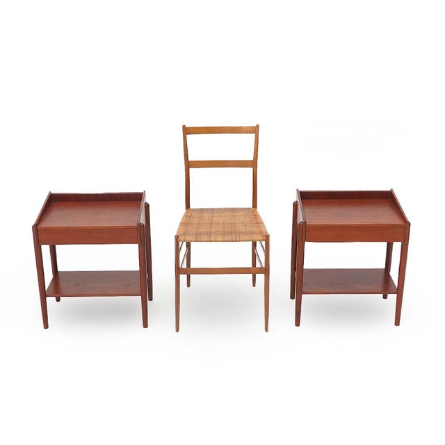 Bedside Tables by Børge Mogensen for Soborg Mobler, 1950s, Set of 2 For Sale - Image 14 of 15