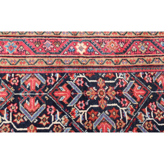 Antique Persian Sultanabad Rug With Vibrant Floral Motifs 4'9 X 6'10 For Sale - Image 10 of 12