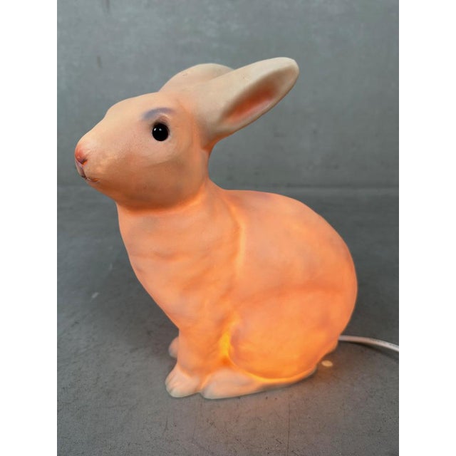Lovely plastic night light by Heico. In beautiful vintage condition. In the dark, the lamp emits a soft, diffused light,...