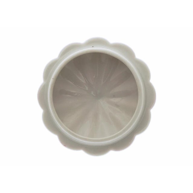 Ceramic Josef Hoffman Design Melon Sugar Bowl Pink White Stripe Augarten Porcelain Vienna Secessionist For Sale - Image 7 of 7