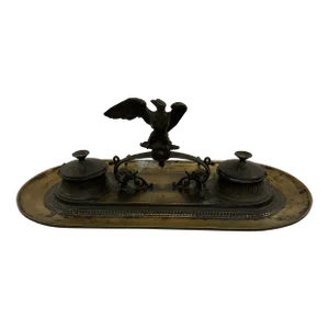Mid 19th Century French Bronze Double Encrier