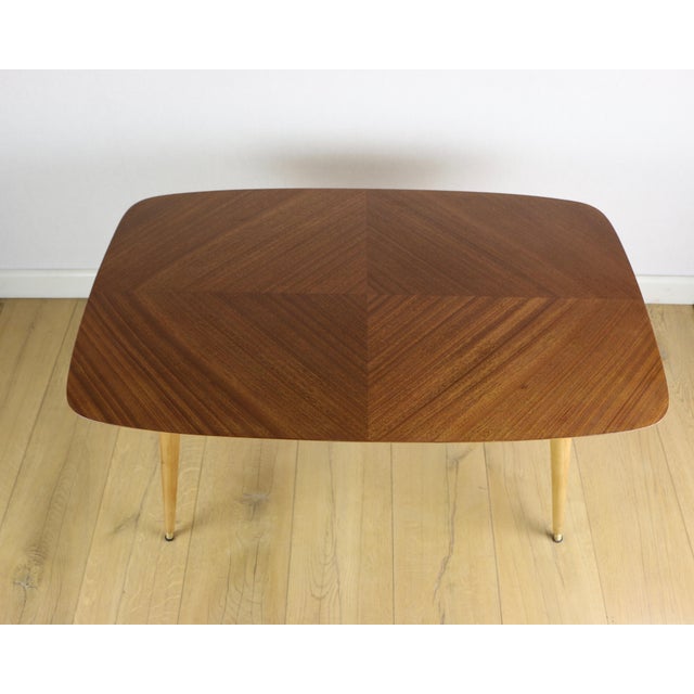 Vintage Swedish Coffee Table in Walnut, 1970s For Sale - Image 4 of 13