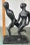 Black Vintage Brutalist Statue of Running Man & Woman Couple Holding Hands - by Austin Productions 1968 For Sale - Image 8 of 12