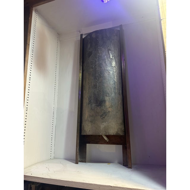 Beautifully antiqued /heat treated copper fountain.