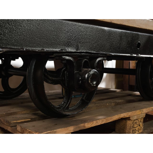 Vintage French Mining Cart Coffee Table, 1920s For Sale - Image 4 of 18