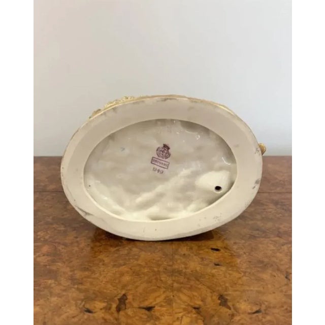 Ceramic Figure with a Basket from Royal Worcester, 1890s For Sale - Image 7 of 8