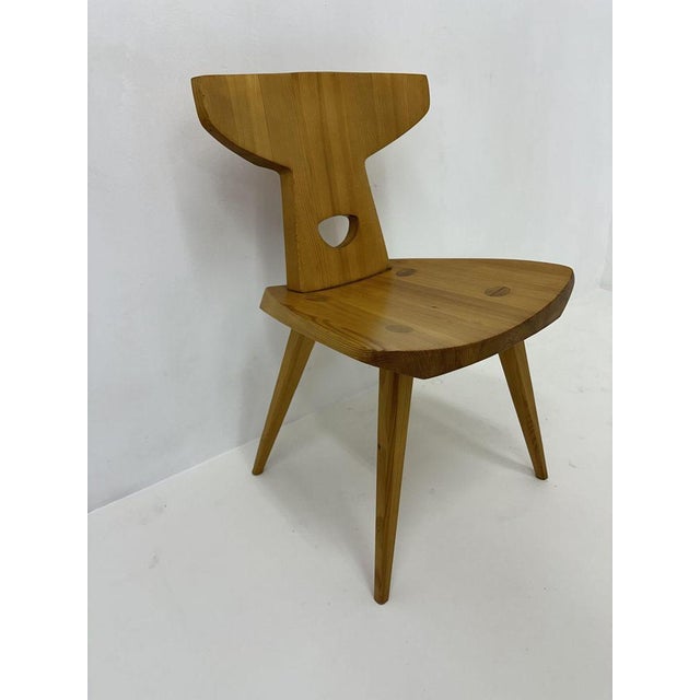 Wood Dining Chairs in Pine from Jacob Kielland-Brandt, Denmark, 1960s, Set of 3 For Sale - Image 7 of 11